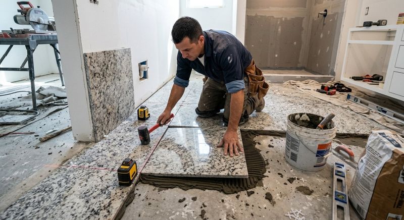 Bathroom Granite Installation in Wilmington, NC