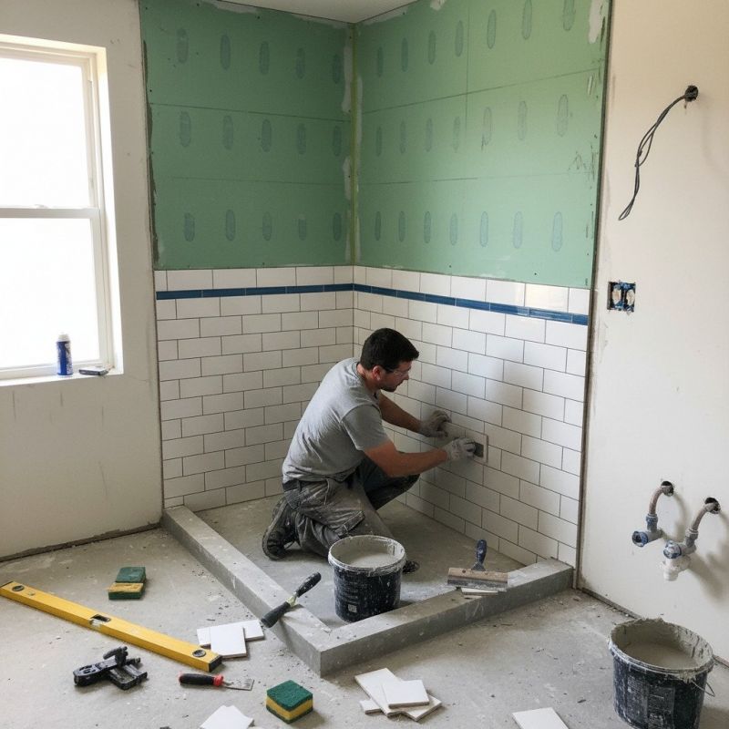 Tile Shower Floor Installation in Denver, CO