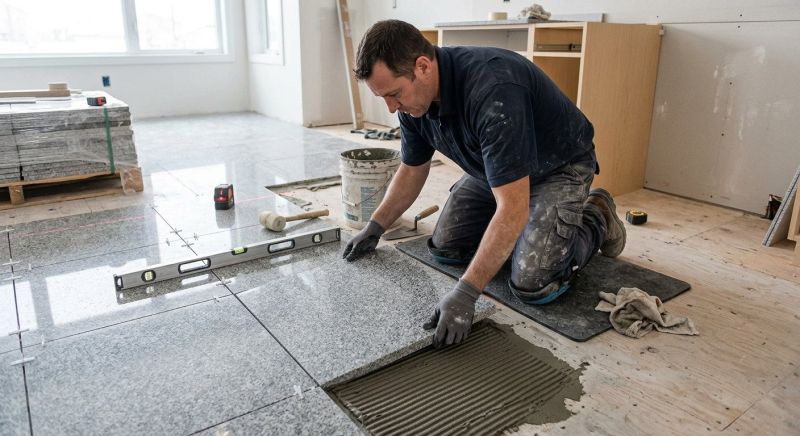 Granite Floor Installation in Olathe, KS