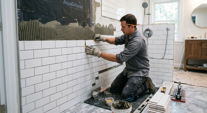 Shower Floor Tiling in Denver, CO